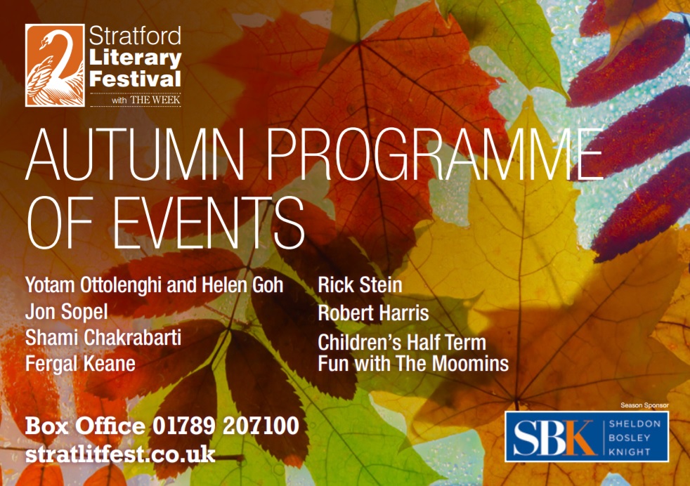 Stratford literary festival autumn programme 2017