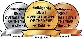 allAgents Best Overall Agent of the Year, Gold, Silver and Bronze Awards